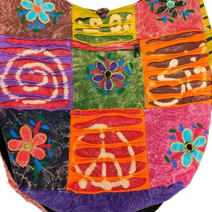 Boho, hippy bag, patchwork crossbody bag large