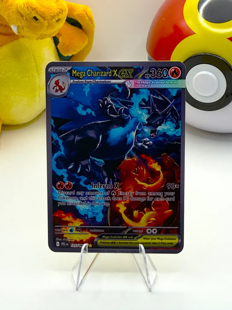 metal charizard pokemon card TCG Mega Tin  Sergio's Collection this card is the perfect way to showcase your collection. Charizard DX Gold Metal Pokmon