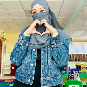 Charcoal Gray Hijab and Niqab Set with Matching Undercap