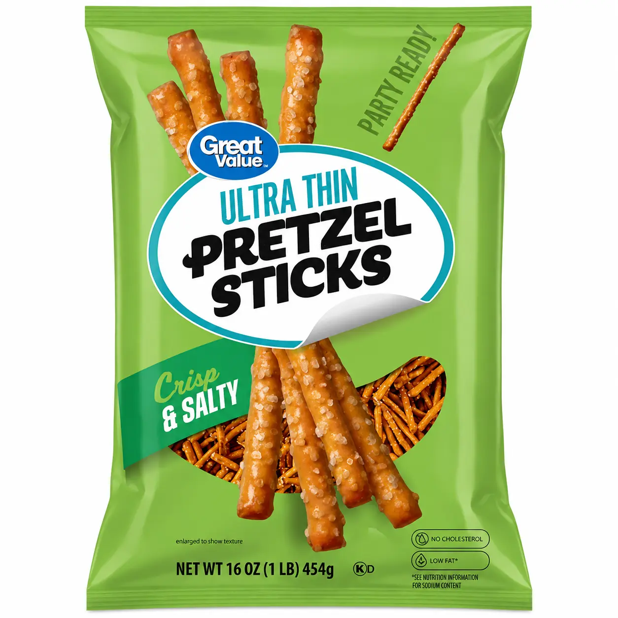 G V Ultra Thin Pretzel Sticks, 16 oz Bag