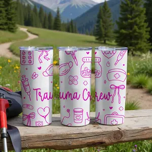 Trauma Crew Tumbler, ER Nurse Gift, Emergency Room Medical Tumbler, Healthcare Worker Appreciation Cup, Trauma Team Hydration Gift