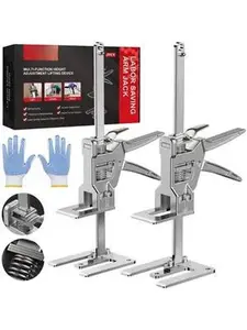 Labor Saving Arm Jack, 2 Pack Stainless Steel Construction Jack, Versatile and Easy to Use Hand Lifting Jack Tool Improved Quality Lifting Device