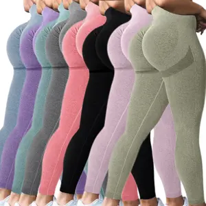 Fitness Legging Seamless Scrunch Butt Lifting – Comfortable & Breathable High-Waisted Athletic Yoga Workout Gym Leggings