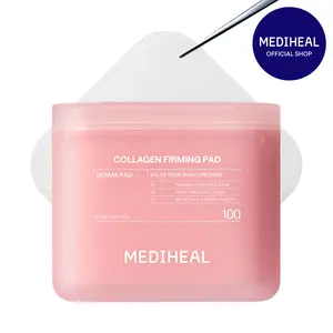[MEDIHEAL] Firming Pad 2.0 (100 pc) |  Retinol & 7-Peptide Complex | 3D 360° Elasticity & Wrinkle Care | Large 82mm Square Pads | Korean Skincare