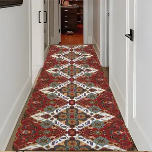 Memory Foam Long Rug, Non-Slip Absorbent Floor Mat, Suitable for Hallway Kitchen Bedroom Living Room Entrance, Narrow Strip Carpet