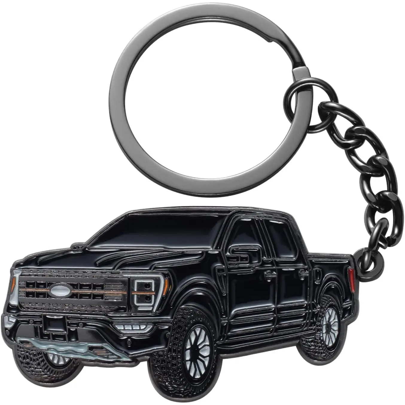F150  for Ford F150 Accessories 2023 F-150 Key Chain Fob Cover 2022   Metal KeyRing Accessories Black