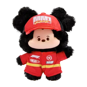 MINISO Disney Mickey F1 Speed Life Series Vinyl Plush Keychain Pendant, Cute Racing Outfit Bag Charm, Soft Collectible Toy for Backpack, Keys, Car Decor & Gift #Summervibes #disney