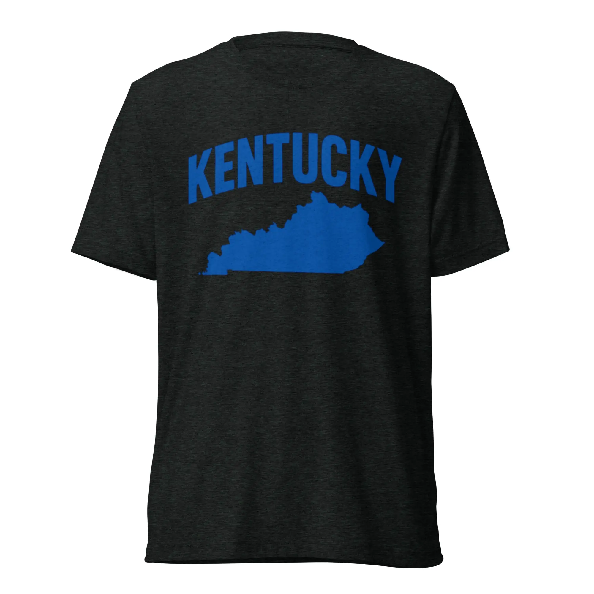 Kentucky Outline T-Shirt | Classy Graphic Tee in a Soft, Light Tri-Blend Fabric for Men & Women | Shortsleeve for Students & Game Day, Fit, Piece, Tops, Solid Black Triblend, Simple, Love, Statement, Rayon, Unisex, Menswear, Casual, Breathable, Print, Spo