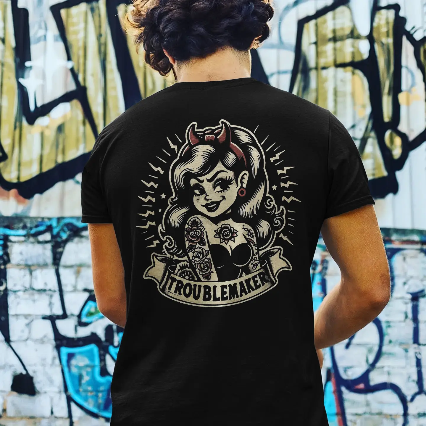 Troublemaker Printed Men's T-shirt