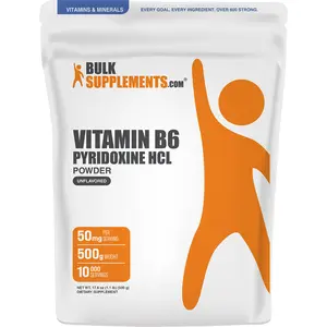 BulkSupplements - Vitamin B6 Pyridoxine HCl Powder - Immune - Cognitive Support - 100g-1kg - 50mg per Serving