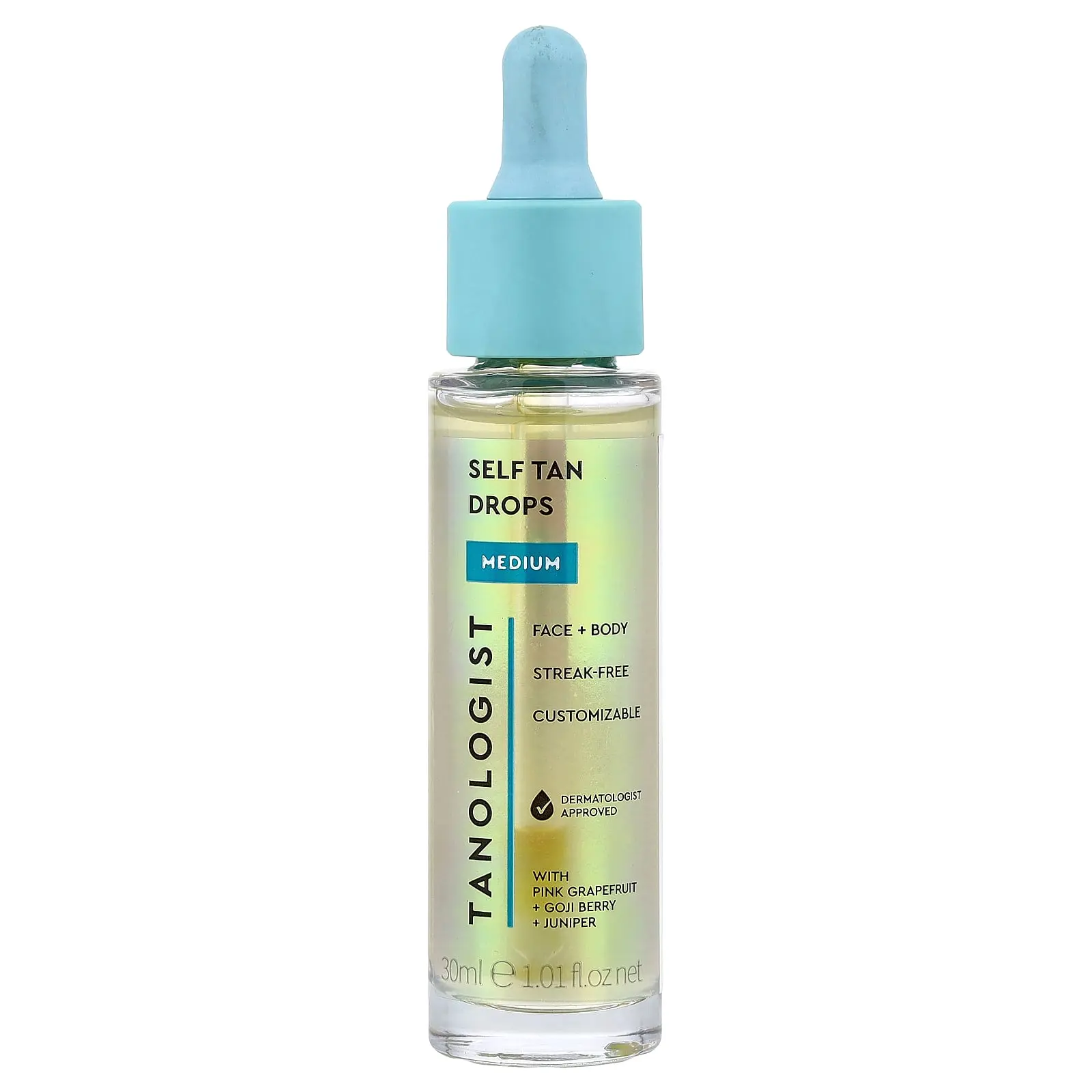 Tanologist Self Tan Drops, Medium, 1.01 fl oz (30 ml)