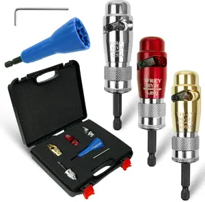 Wire Stripper for Drill, Wire Twister Tool for Drill, 14-12-10-8-6 Gauge drill wire stripper, wire twister, 6 In 1 Professional Electrician Wire Nut Twister for drill Stripping and Twisting Tool, 6pcs