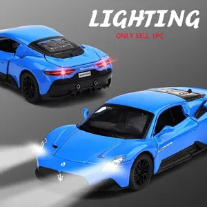 Maserati Mc20 1:32 Scale Alloy Diecast Car Model, Sound & Light Effects, Openable Parts, Multiple Colors Available, Collectible Display Piece, Racing Car Model