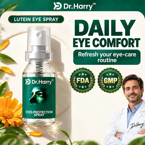 DR.HARRY 03 Lutein Eye Spray with Calendula, Lutein & Vitamin E - Single Item (Skincare Eye Care for Summer Vibes)