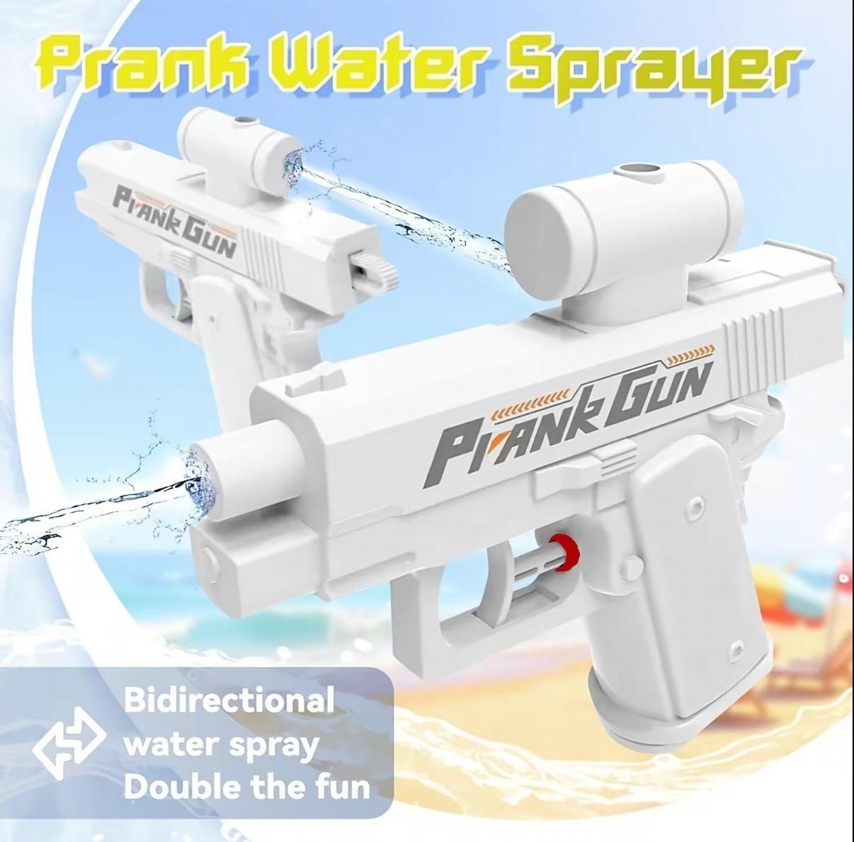 Prank Gun Toy, Creative Double-Sided WaterGun, Water Cannon, Ideal for April Fools' Day &Easter Pranks, Fun Party Accessory, Perfect GiftIdea, Waterblaster