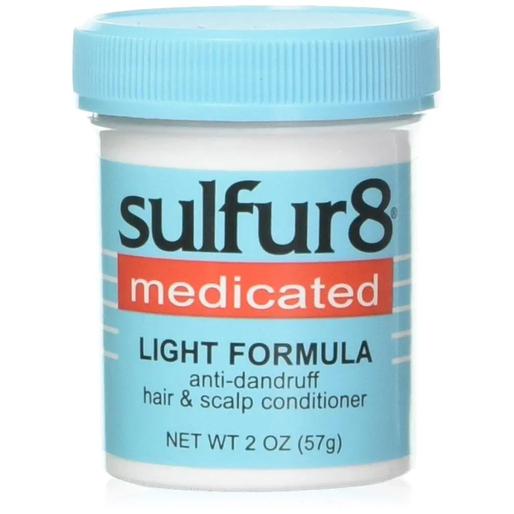 SULFUR8 Medicated Light Formula Anti-Dandruff Hair & Scalp Conditioner – 2 oz. Lightweight Scalp & Hair Treatment – Controls Dandruff, Soothes Itchy, Dry Scalp, Moisturizes & Softens Hair