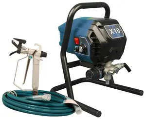 Garvee High Efficiency 2900PSI Electric Airless Paint Sprayer - 700W Handheld Stand Tool - 4 Spray Modes - Stepless Adjustable Control - 0.39GPM Output - Minimal Overspray - Professional for Indoor/Outdoor Industrial Painting - DIY Kits Included