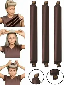 3Pcs Hair Rollers Set, Satin Heatless Curling Set - Hair Rollers, Headband Hair Curlers & Hot Rollers, To Sleep In, High Resilience Rubber Filling, Softer Durable ,Hair Styling Tools