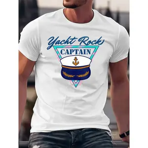 [100% Cotton] Retro 'Yacht Rock Captain' T-Shirt – Embrace The Vintage Nautical Style T-Shirt For Men And Women