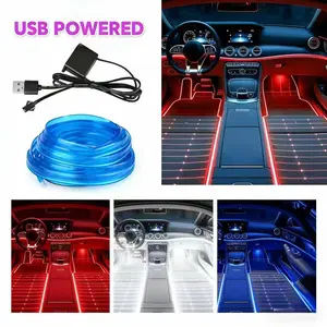 Universial Car Interior Decorative Light Strip,USB Powered,Easy to Install,Elevate the Ambiance,Ambient Lighting Kits for Cars and Garden Decorations