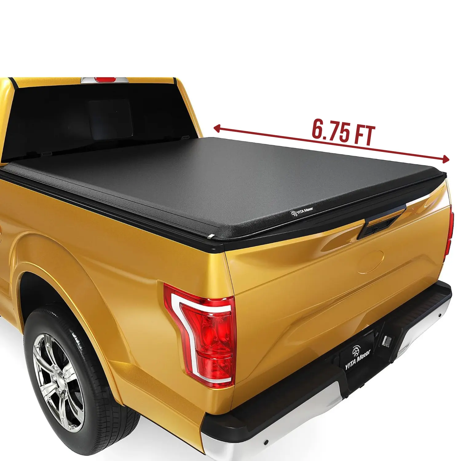 [Fits Ford F-250 F-350 / Super Duty 2017-2026] 6.75 Ft Bed, Soft Roll Up Truck Bed Tonneau Cover