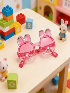 Cute Rabbit Rhinestone Sunglasses, Bow Heart Frame, Gradient Lens, Fashion Casual, Beach Wear, Multiple Colors Available