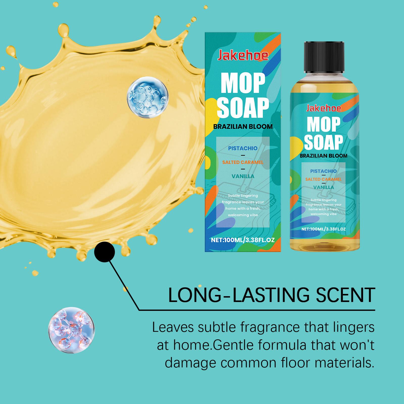 Jakehoe Scented Mop Soap Cleaning Liquid Multi-Material Floor Cleaning, Stain Removal, Fresh And Fragrant Cleaning Liquid