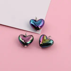 DIY Heart Jewelry Accessories, Macaron Color Acrylic Hearts, Perfect for Crafting, DIY Projects, Unique Gift Idea, Trendy Accessory