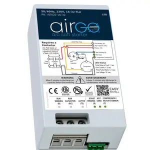 AIRGO Air Conditioner Soft Start Module - 16-32A, Easy DIY Install, Reverse Motor Protection for Generator Use
