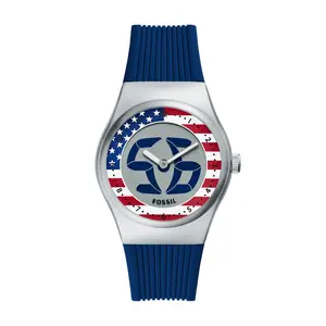 Fossil Men's World Flags Big Tic USA Watch