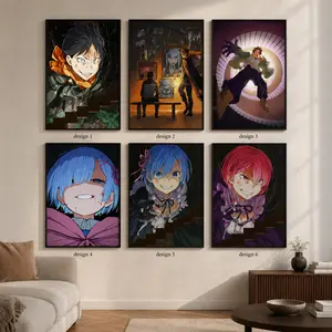 (UNFRAMED POSTER) Anime Fantasy Poster Set, Manga Inspired Wall Art Bundle, Dark Fantasy & Isekai Adventure Prints, Otaku Room Decor, Anime Fan Gift