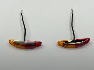 Pair of Red / Amber LED Trailer Fender Marker Clearance Lights