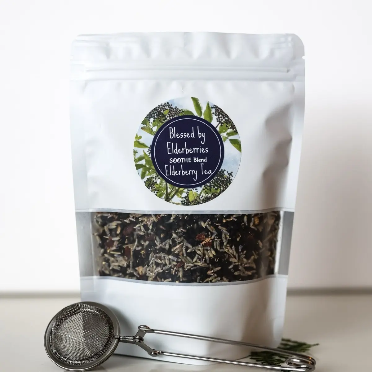 Soothe Blend Dried Elderberry Tea Beverage Soothe Blend Dried Elderberry Tea Beverage