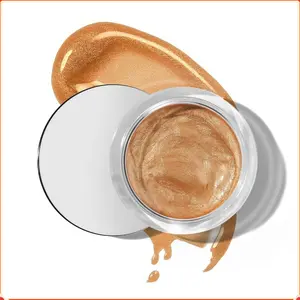 Glitter Liquid Highlighter Makeup, Face Highlighter & Eye Highlighter Makeup, Smooth Cream & Natural Glossy Finish, Cruelty-free and Vegan Bronzer Gift mother of pearl Lightweight Radiant Silky Cosmetic Pudaier-F4044-08