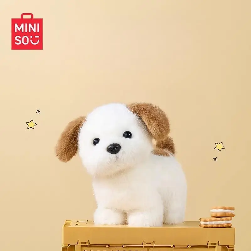 Miniso Buddy Besties Series Sassy Puppy Plush Toy - Cute Stuffies, Durable Soft Fluffy Figure Soft Dolls, Viral Cuteness, Ideal Snuggling Gift, Bedroom Decor