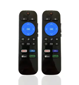 Besia Remote Replacement ROKU TV for All TCL JVC RCA Philips Magnavox Haier Sanyo LG with Apple Disney Netflix Hulu Buttons, Pack of 2