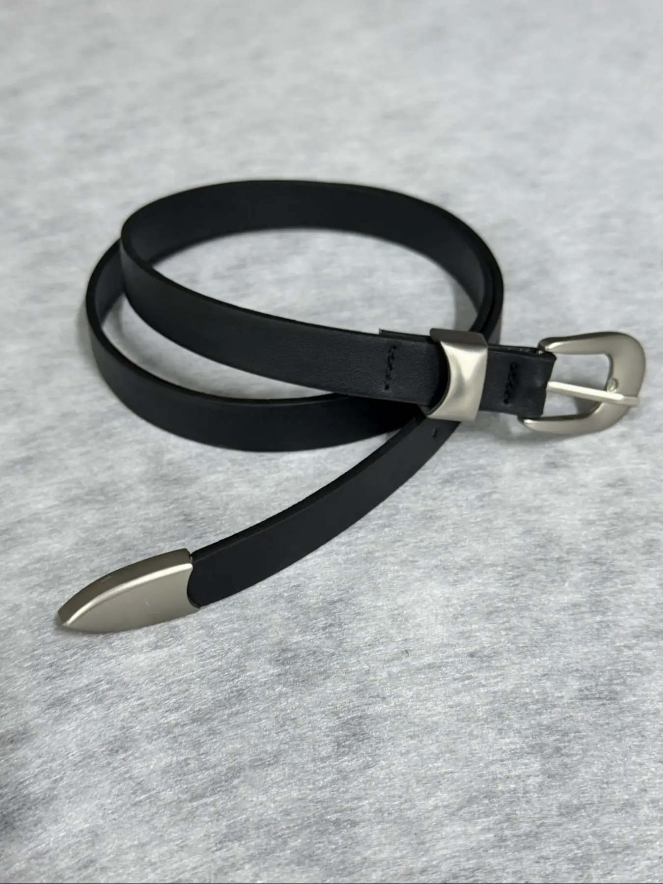 Narrow Buckle Belt Fashion Trendy Unique Simple Design 