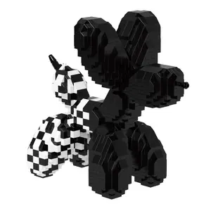 Compatible Lego Balloon Dog Series, High-Quality Creative Building Toy, Premium Children Couple Birthday Gift