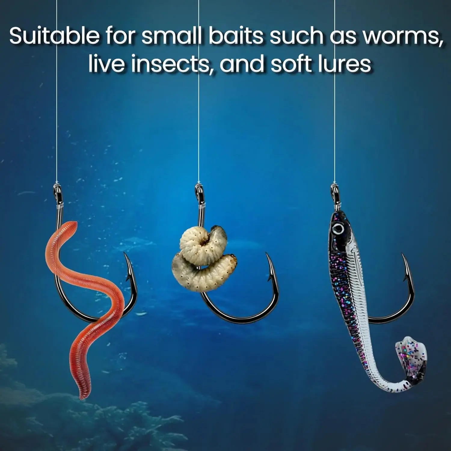 Octopus Baitholder Fishing Hooks, 50/100pcs Bait Holder Hook Sharp Double Barbed High Carbon Steel Offset Circle Hooks Live Bait Fish Hooks for Freshwater Saltwater Size 8-5/0 Octopus Baitholder Fishing Hooks, 50/100pcs Bait Holder Hook Sharp Double Barbed High Carbon Steel Offset Circle Hooks Live Bait Fish Hooks for Freshwater Saltwater Size 8-5/0