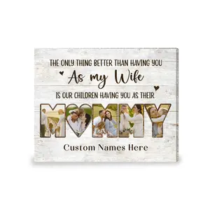 Mommy Photo Collage Canvas, Mother’s Day Gift For Wife - Available in Multiple Sizes
