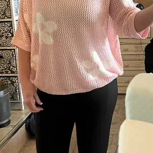 Dokotoo Womens Floral Fashion Summer Tops 2026 Short Sleeve Crochet Sweaters Swimsuit Cover Ups Lightweight Knit Pullover