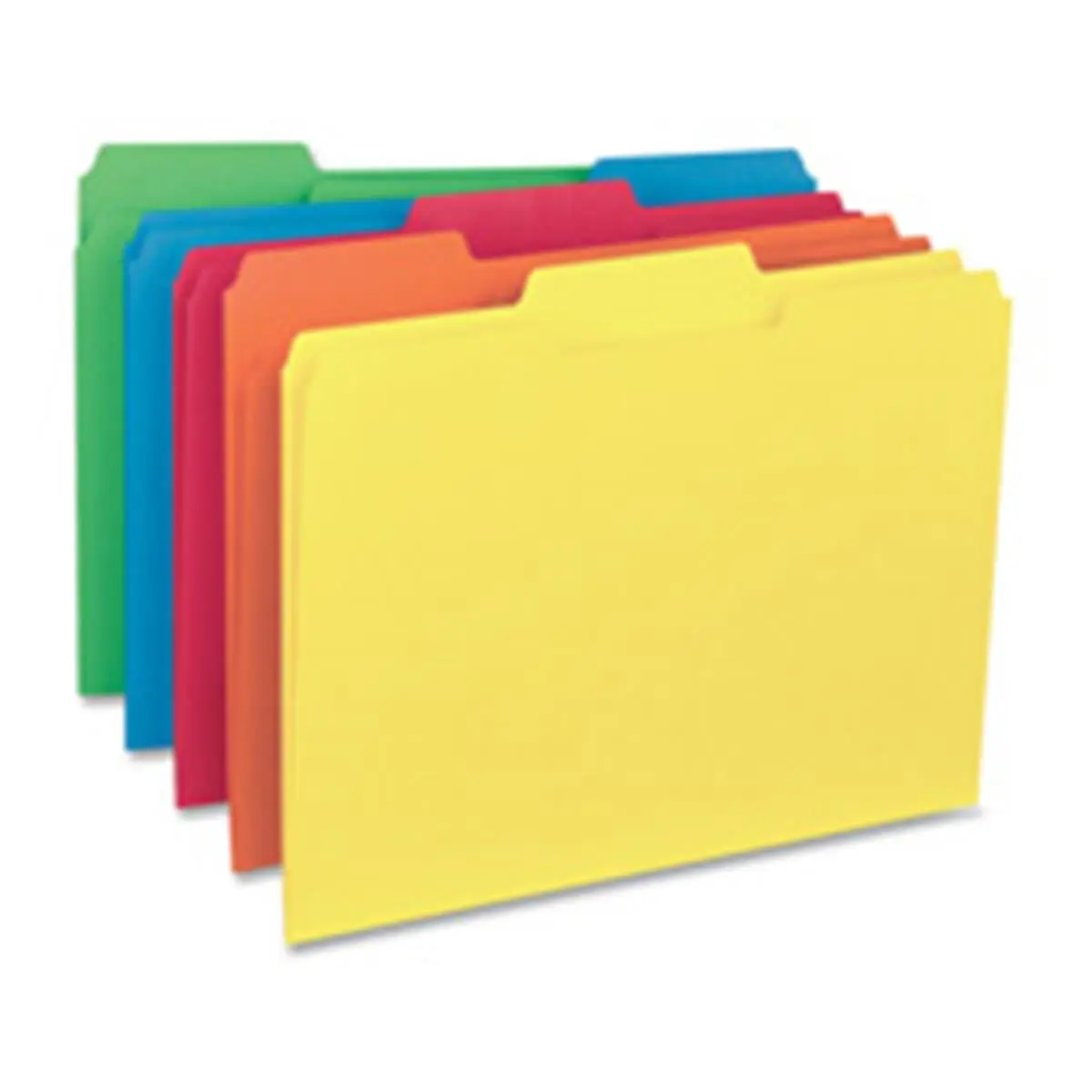 Business Source Interior File Folders - 0.33 Cut Assorted, Letter Size File Storage Solution for Documents, File Storage Folder, Folders For Documents