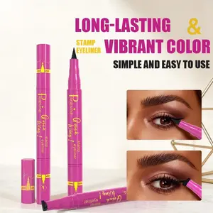 2-In-1 Dual Head Wing Stamp Wings Eyeliner Liquid Pen, Easy Cat Eye Template Makeup Tool, Waterproof Sweatproof Long-Lasting