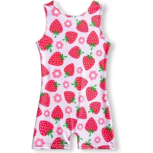 Gymnastics Leotards for Girls 2T 3T 4T 5T 6T 7T 8T Toddler Tumbling Outfit Biketard Unitard with Shorts Multiple Colors tennis  dress