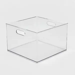 12" x 12" x 8" All Purpose Storage Bin - Brightroom ™ : Clear Acrylic Decorative Bin, No Assembly Required