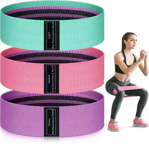 Resistance Bands for Working Out, Fabric Exercise Bands for Legs & Butt, Fitness Bands for Women and Men, Booty Bands for Yoga, Pilates, Stretching and Home Workouts