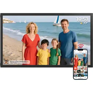 64GB FRAMEO Digital Photo Frame, 21.5-Inch Large WiFi Digital Picture Frame with 1920x1080 FHD IPS Touch Screen, USB/ SD Wall Mountable Auto-Rotate, Easy Share Photos/Videos from Anywhere