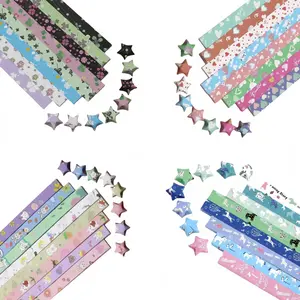 2160 Sheets Origami Star Paper Strips Cartoon Horse Cute Rabbit Flower Love Paper Star Strips Lucky Wish Double Sided Origami Paper Stars Solid Color Diy Hand Art Crafts For Adults New Year Gift