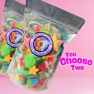 You Pick Two Ultimate Crave Mix Bundle | Sweet & Sour Assorted Gummy Candies | Filled Gummies, Sour Bottles, Blue Raspberry, Strawberry, Cotton Candy, Fruity