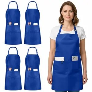 Utopia Kitchen Adjustable Apron with Pockets, Water & Oil Resistant, Chef Cooking Apron for Men & Women